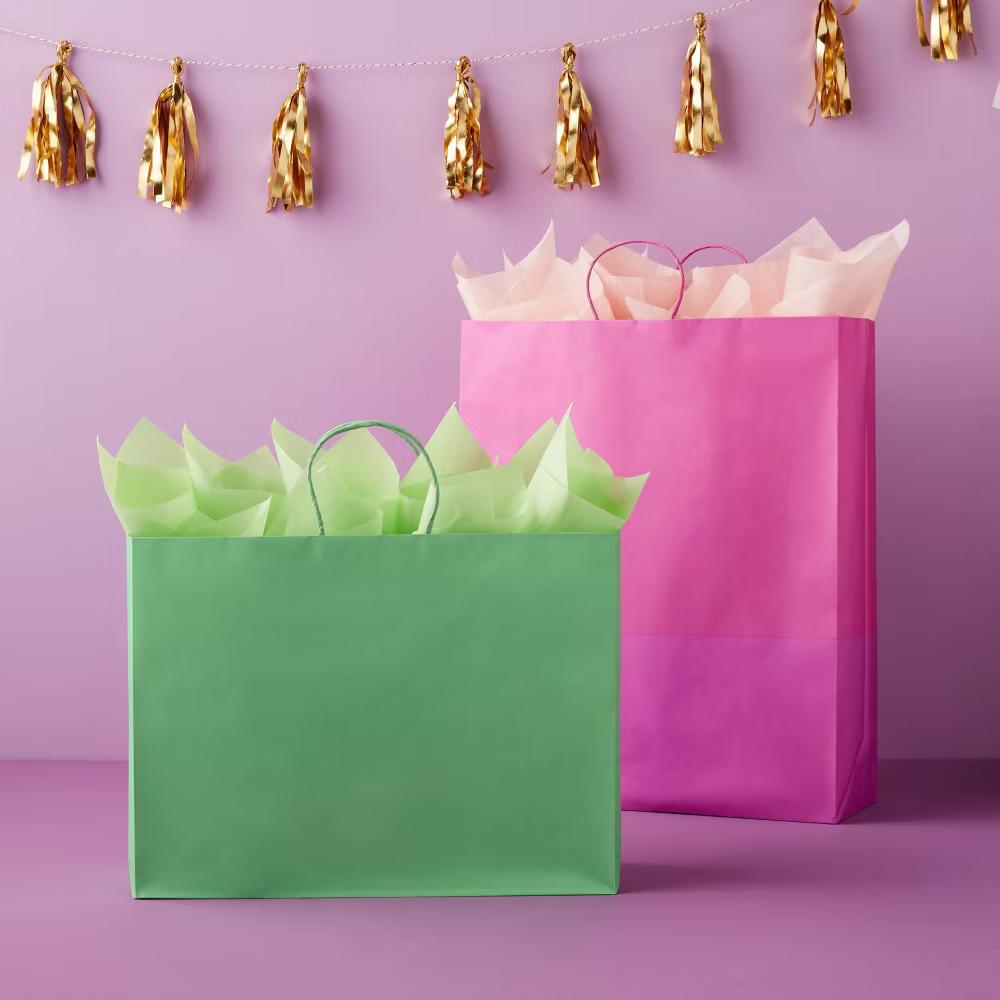 Large Gift Bag Green - Image 3