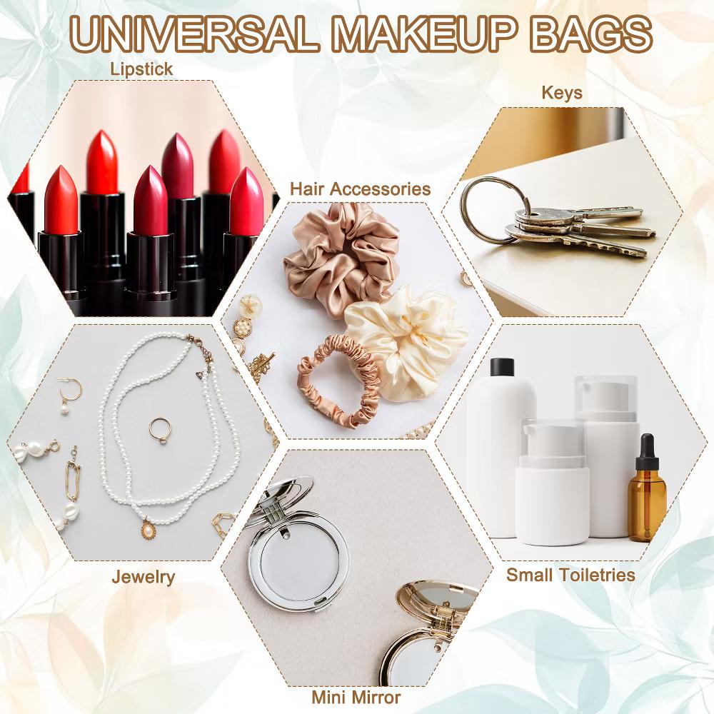 Storage Organize Travel Mini Cute Square Makeup Bag - Image 23