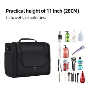 Large Capacity Toiletry Bag for Women and Men, Hanging Toiletry Organizer Cosmetics Makeup Bag