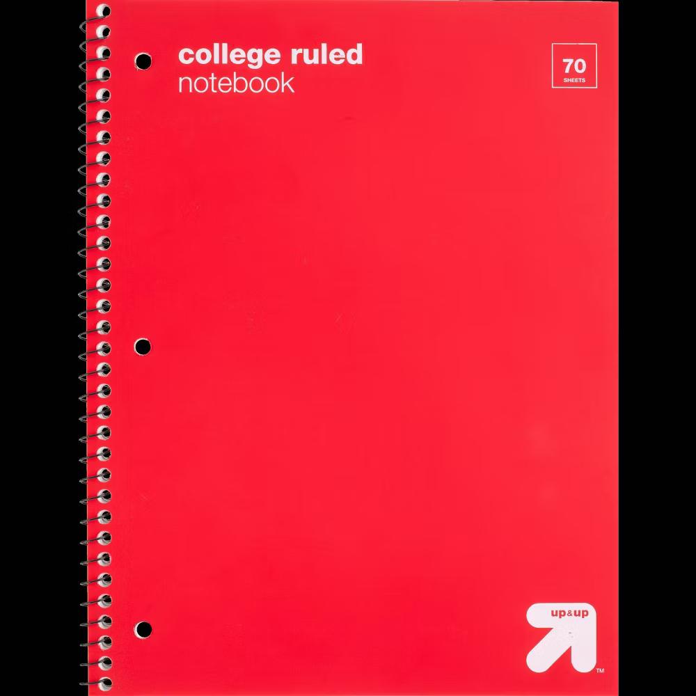 College Ruled 1 Subject Flexible Plastic Cover Spiral Notebook - Image 21