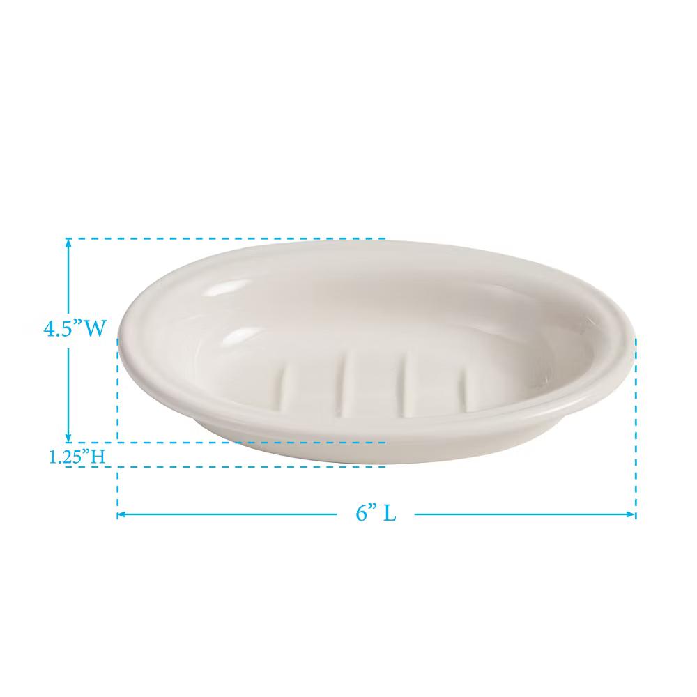 Park Designs Ironstone Oval Soap Dish - Image 4