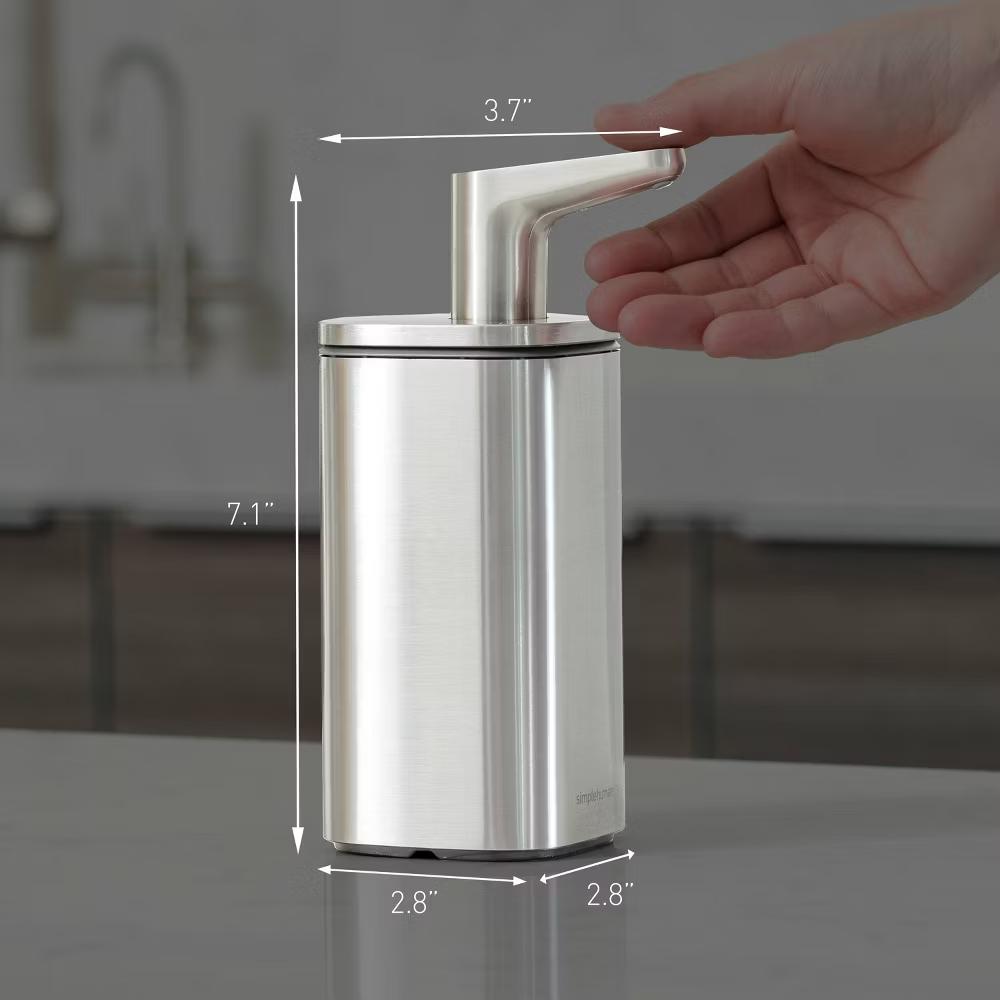 simplehuman Pulse Pump Soap Dispenser Brushed Stainless Steel - Image 11