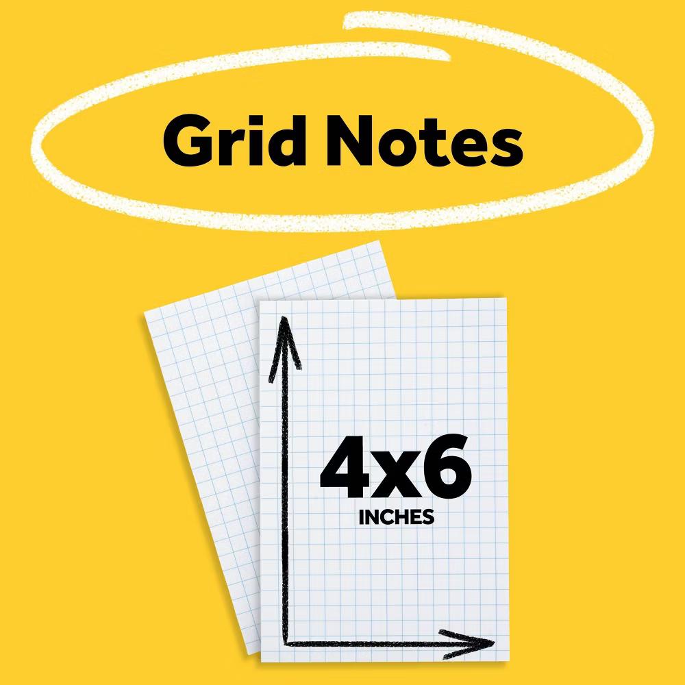 4x6 Super Sticky Grid Notes 2pk - Image 11
