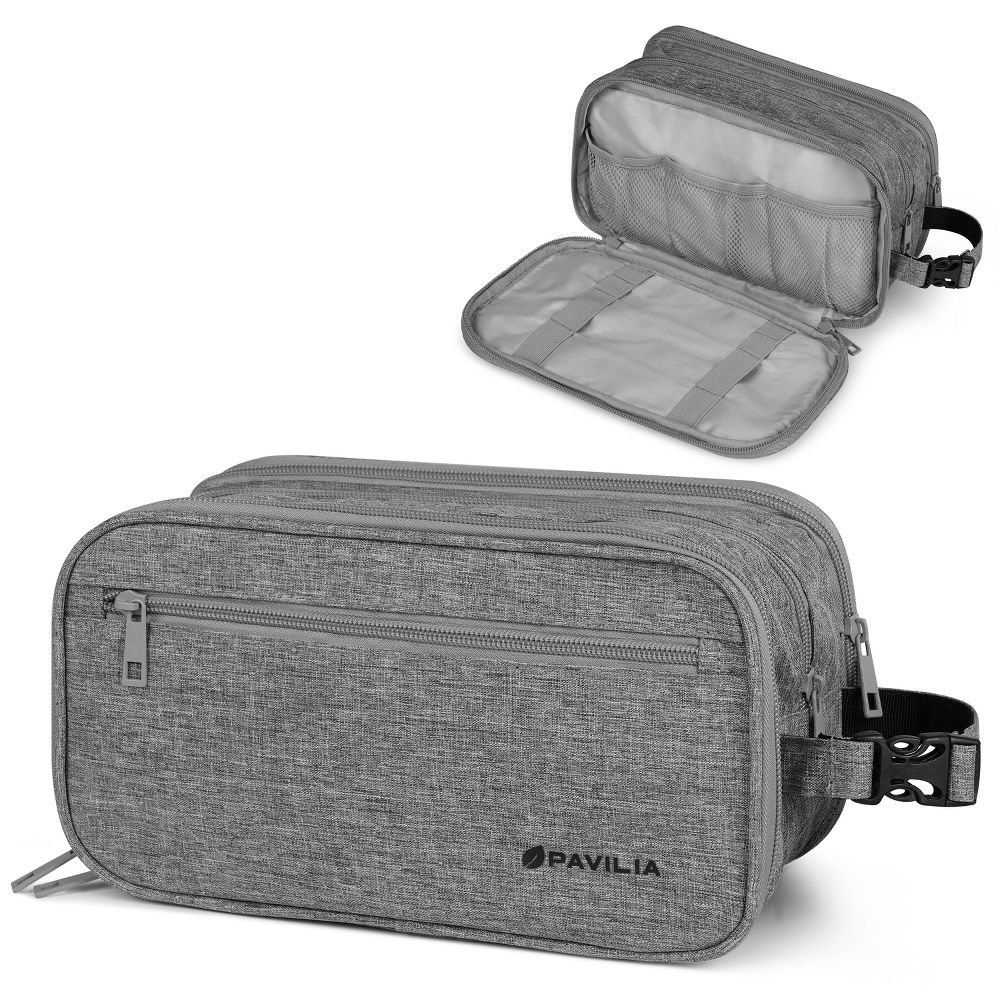 Toiletry Bag for Men, Travel Pouch Essentials Shaving Dopp Kit, Water Resistant Organizer Case Accessories - Image 54