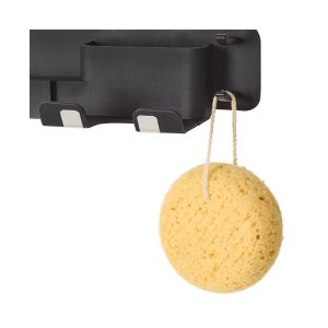 The Lakeside Collection Wall-Mounted Silicone Hair Dryer and Accessories Holder