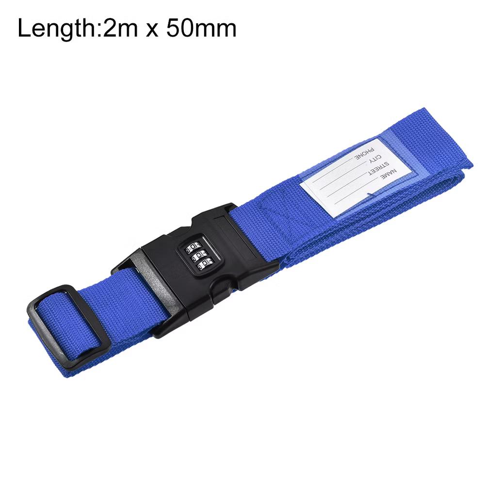 Travel Packing Adjustable Luggage Strap with Buckle and Combination Lock - Image 9