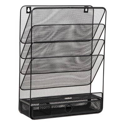 Wall Mount Metal File Organizers Black - Image 3