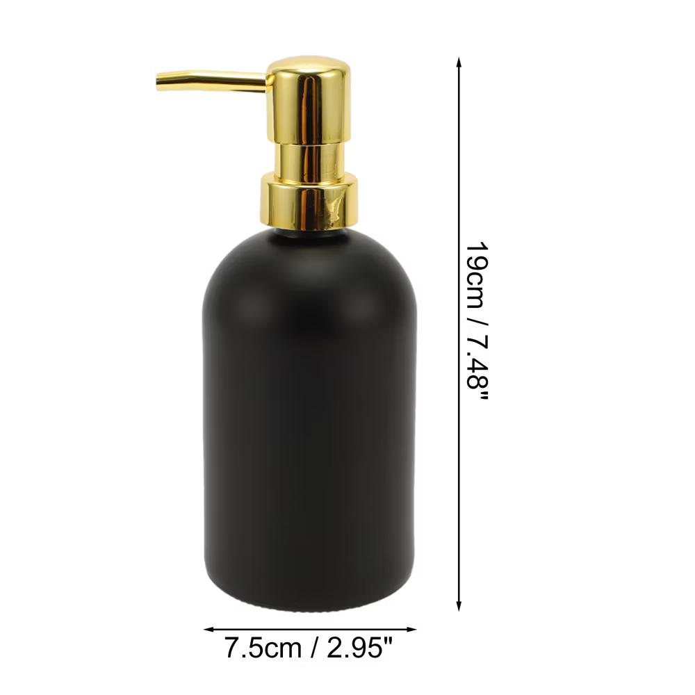 Classic Cylindrical Soap Pump Dispenser for Hotels 400ml 1 Pc - Image 4