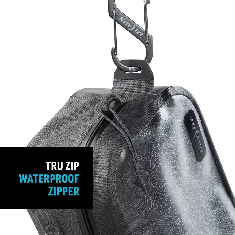 Nite Ize RunOff Waterproof Packing Cube - Waterproof Packing Cube for Travel - Dry Travel Bag with Compression - Charcoal, Small - Image 8