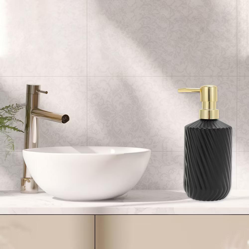 Durable Cylinder Twill Lines Soap Dispenser 1 Pc - Image 11