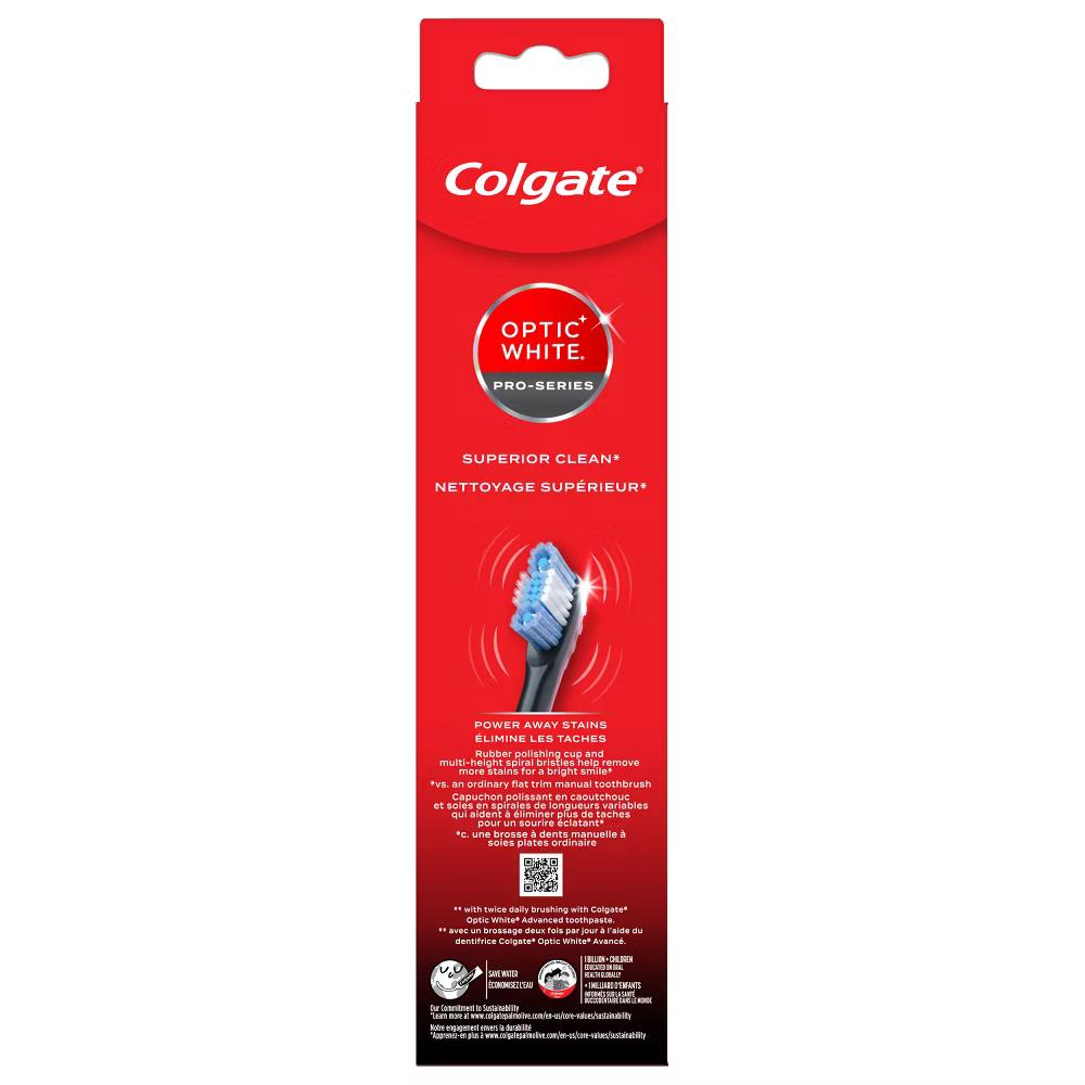 Optic White Pro Series Sonic Battery Powered Toothbrush - Black - Image 5