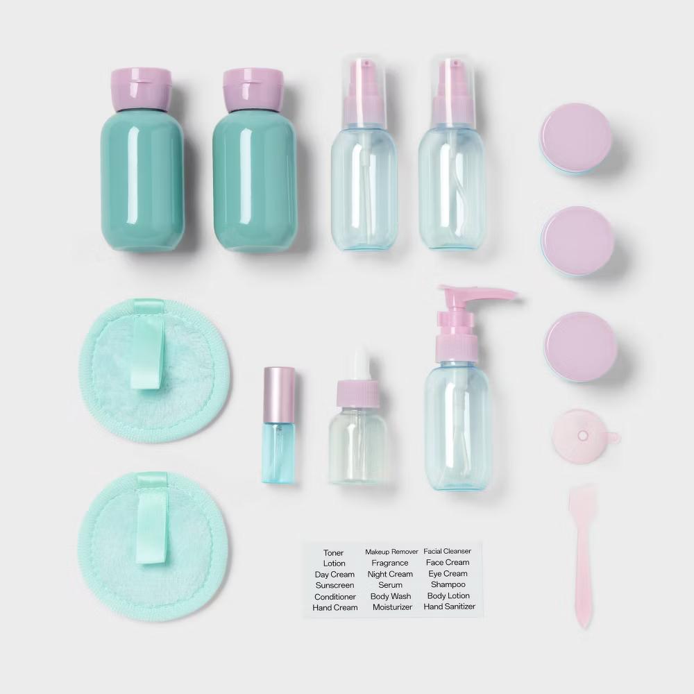 Travel Container Set-Bottle Set - 15pc