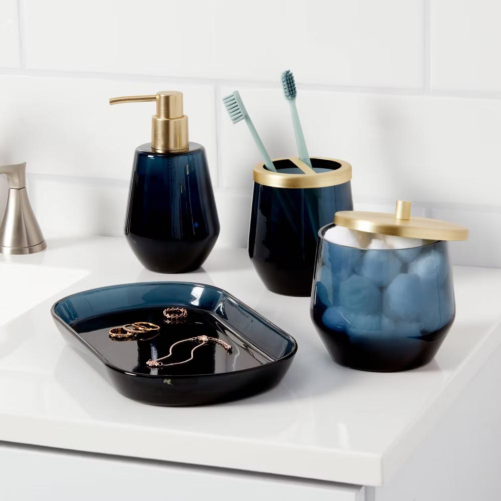 4pc Bath Coordinates Set Blue - Image 4