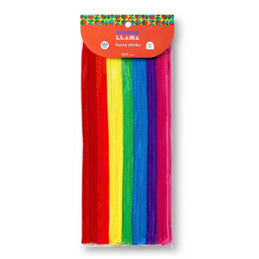 100ct Fuzzy Sticks Classic Colors - Image 3