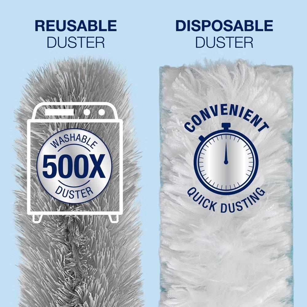 Bona High Performance Dusting System Reusable Dusting Sleeves 2ct Short Handle Duster Kit - Image 6