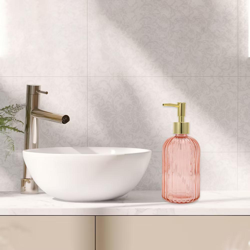 Convenient Vertical Stripe Soap Dispenser 13.53oz 1 Pc - Image 37