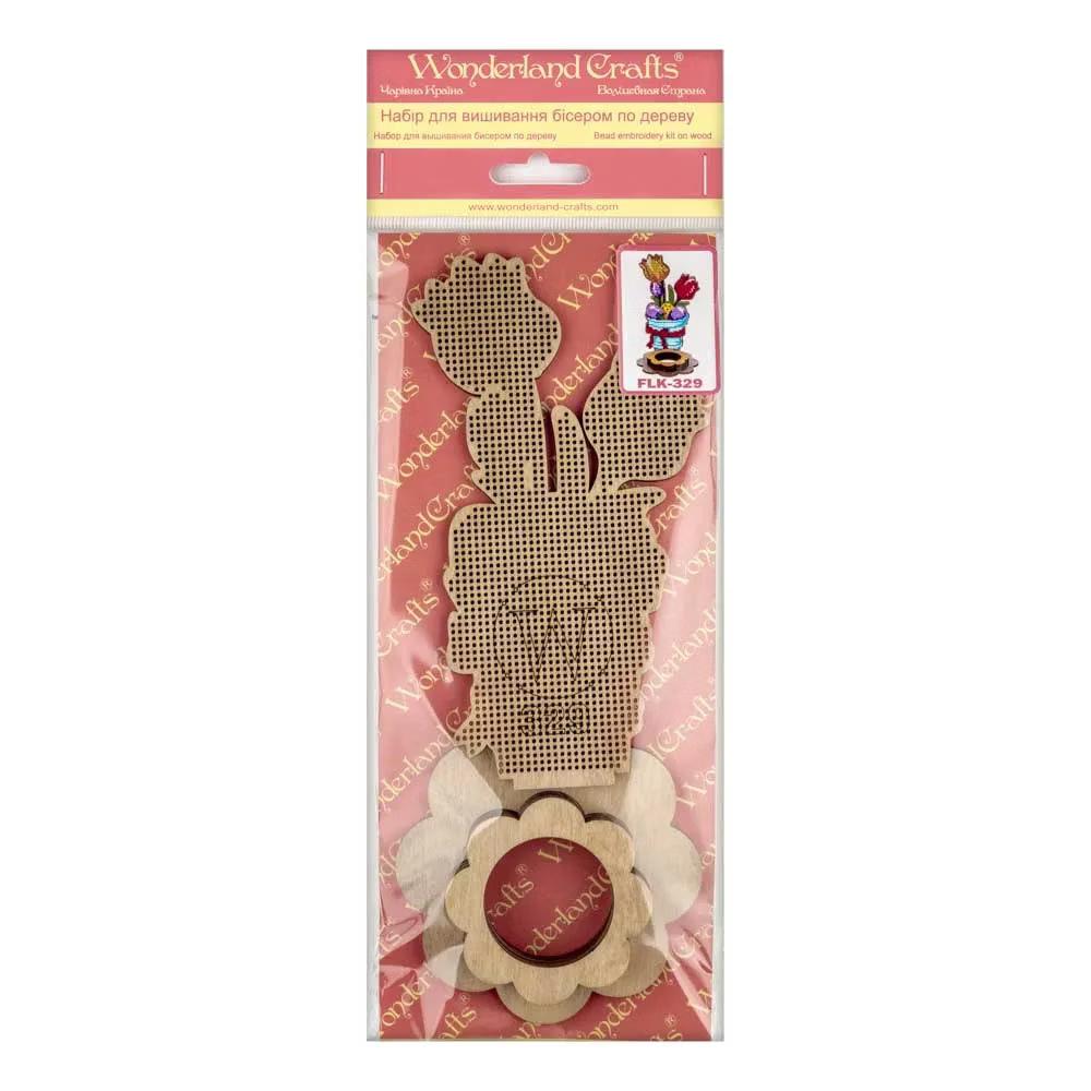 Crafts Set for embroidery with beads on wood FLK-329 - Image 3