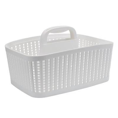 Simplify Sailor Knot Bath Tote White: Microfiber, Machine Washable, Non-Slip Backing - Image 5