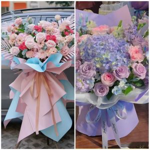 DIY Crafts Waterproof Flower Wrapping Paper with Ribbon 20 Sheets