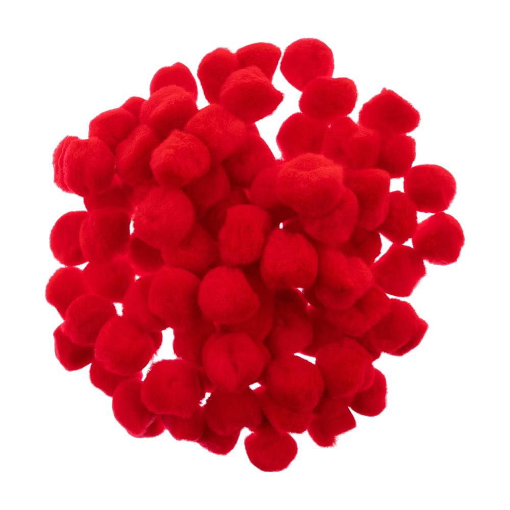 100ct Mini Pom Poms for DIY Arts and Crafts, Tiny Acrylic Poms Craft Embellishments (1 inch) - Image 28