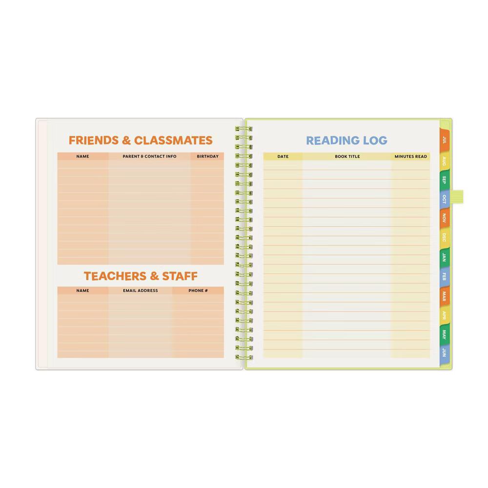 Blue Sky Your Year Elementary Weekly/Monthly Planner Wirebound 7"x9" Huxley Flowers - Image 9