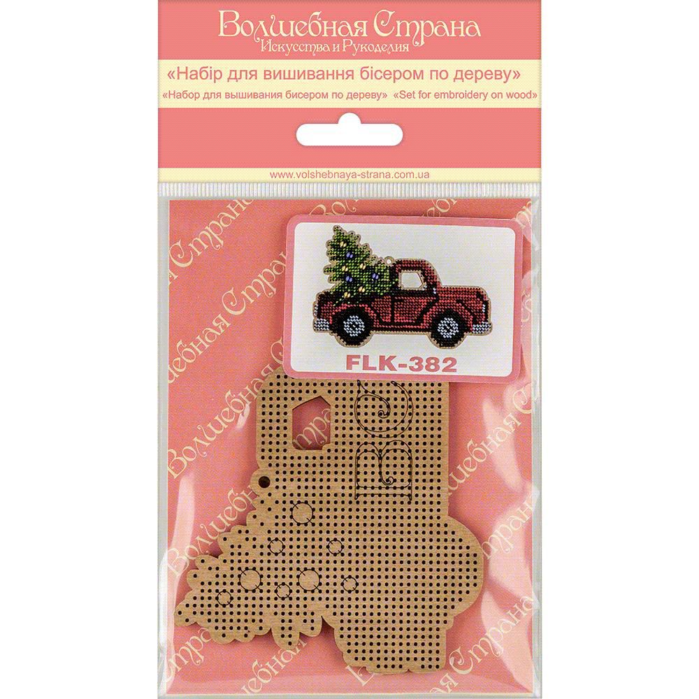 Crafts Bead embroidery kit on wood FLK-384 - Image 2