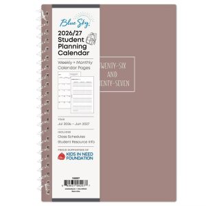 Blue Sky AY 2026-2027 Weekly/Monthly 5"x8" Student Planner Coco Non-Tabbed