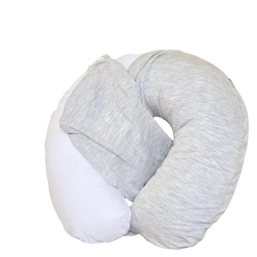 Continental Bedding U-Shaped Down Alternative Travel Neck Pillow with Removable Bamboo Cover and Travel Bag