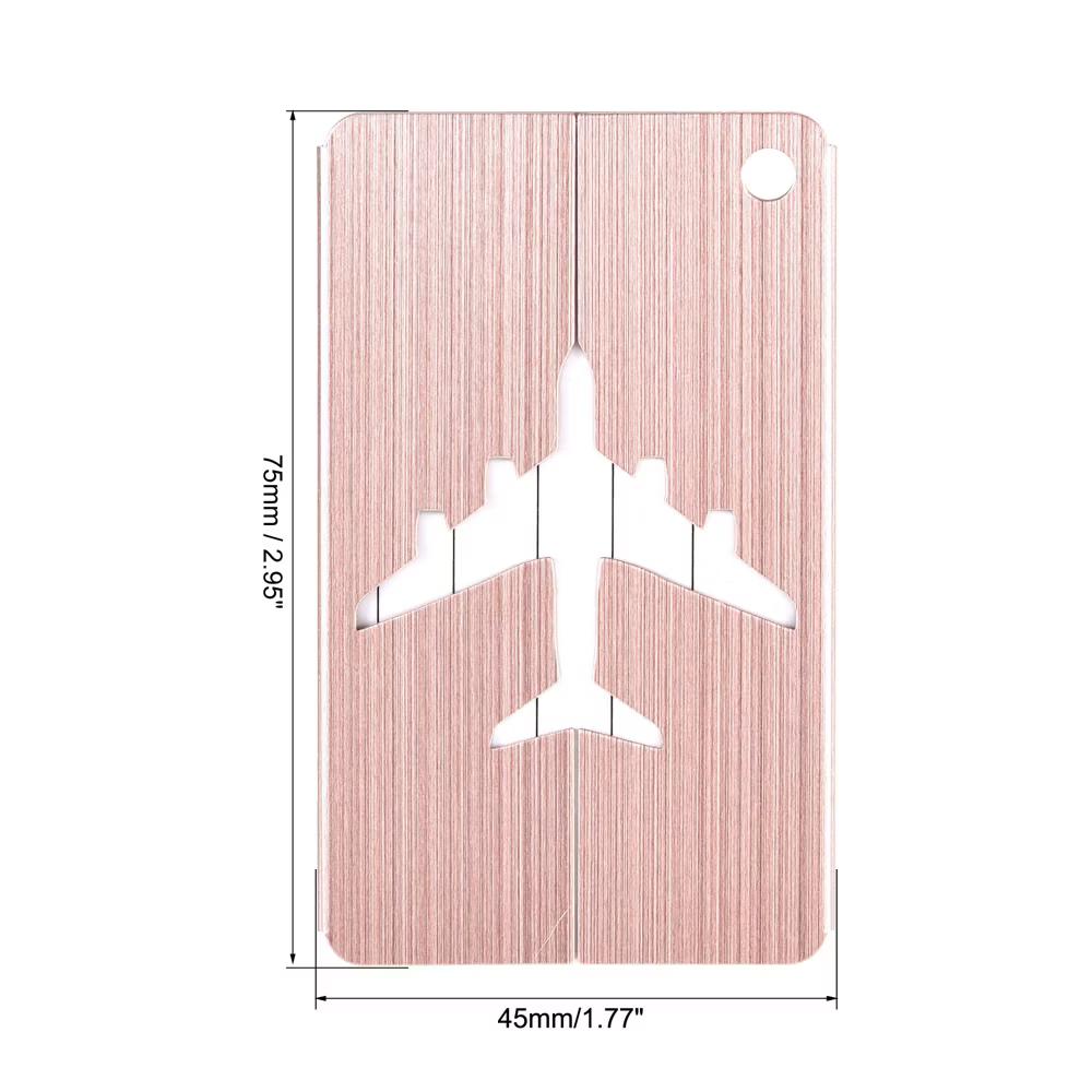 Aluminium Lightweight Backpack Identifier Card Luggage Tags 4 Pcs - Image 4