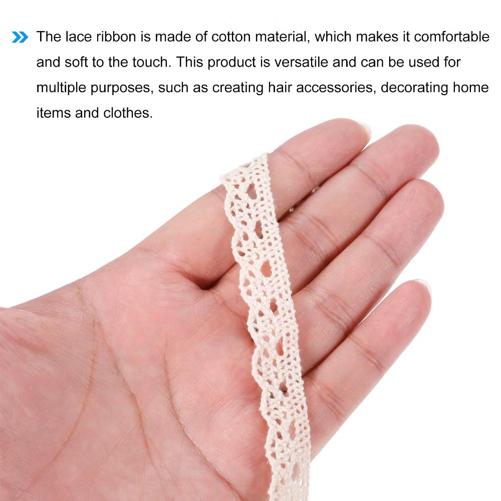 Cotton Elastic Stretch Lace Decorative Ribbon