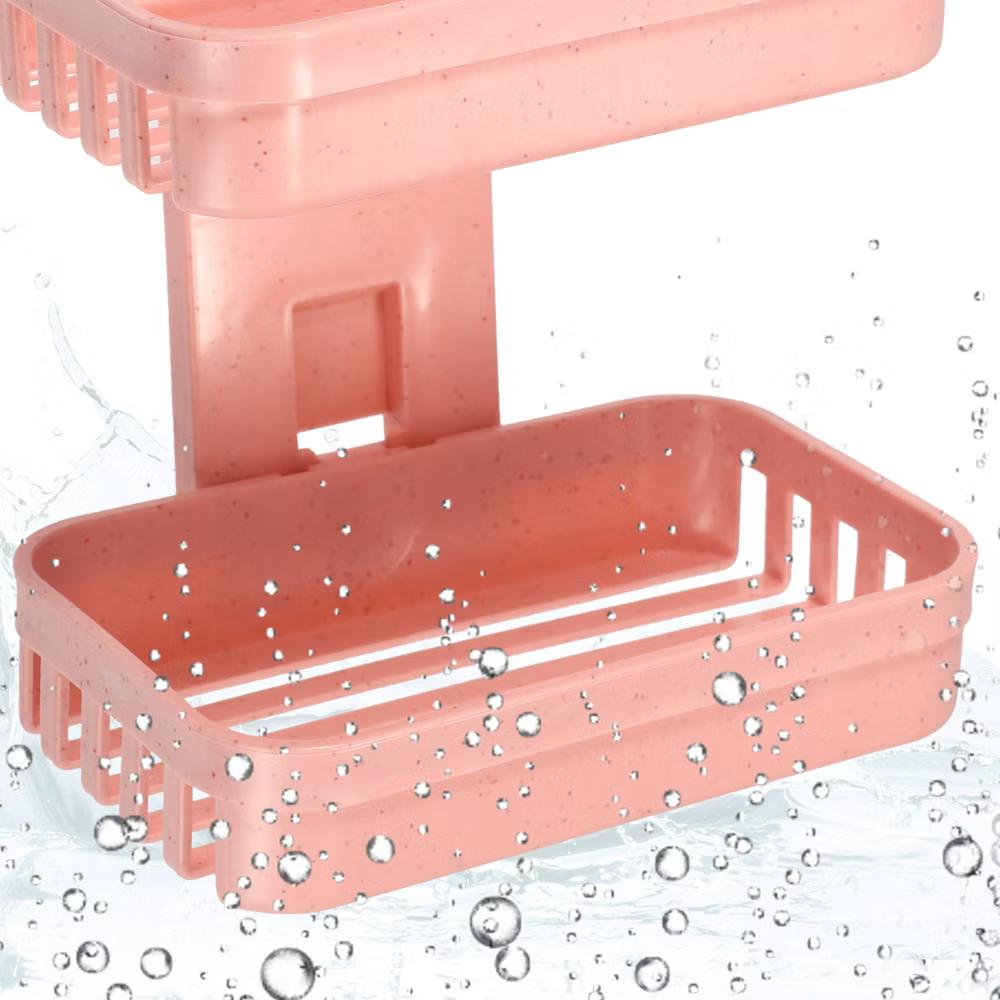 Plastic Soap Dish Keep Soap Dry Soap Cleaning Storage Drill Free Soap Holder for Home Bathroom Kitchen 1 Pc - Image 21