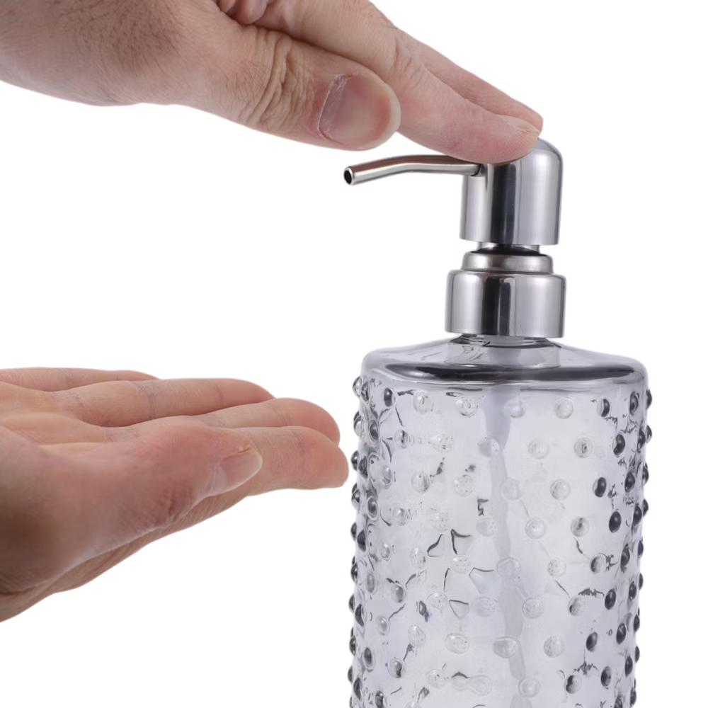 Elegant Polka Dot Pattern Soap Pump Dispenser for Bathroom 16.9oz 1 Pc - Image 33