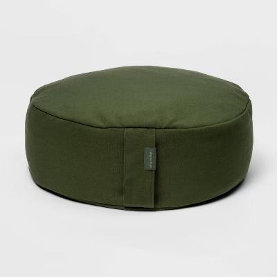 Meditation Pillow Dark Green - Buckwheat Hulls Fill, Indoor Use - Image 3