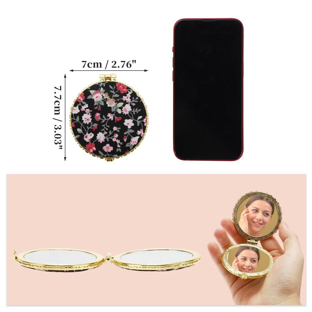Compact Portable Round Mini Mirror for Purse 1 Pc - Image 3