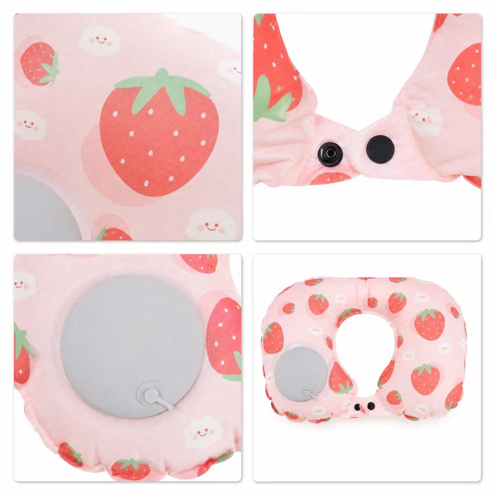 Ice Silk Inflatable Travel Pillow 1 Pc - Image 26
