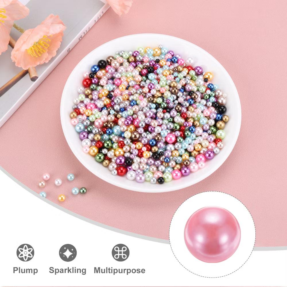 No Hole ABS Round Faux Pearl for Vase Fillers DIY Home Decoration 800 Pcs - Image 61