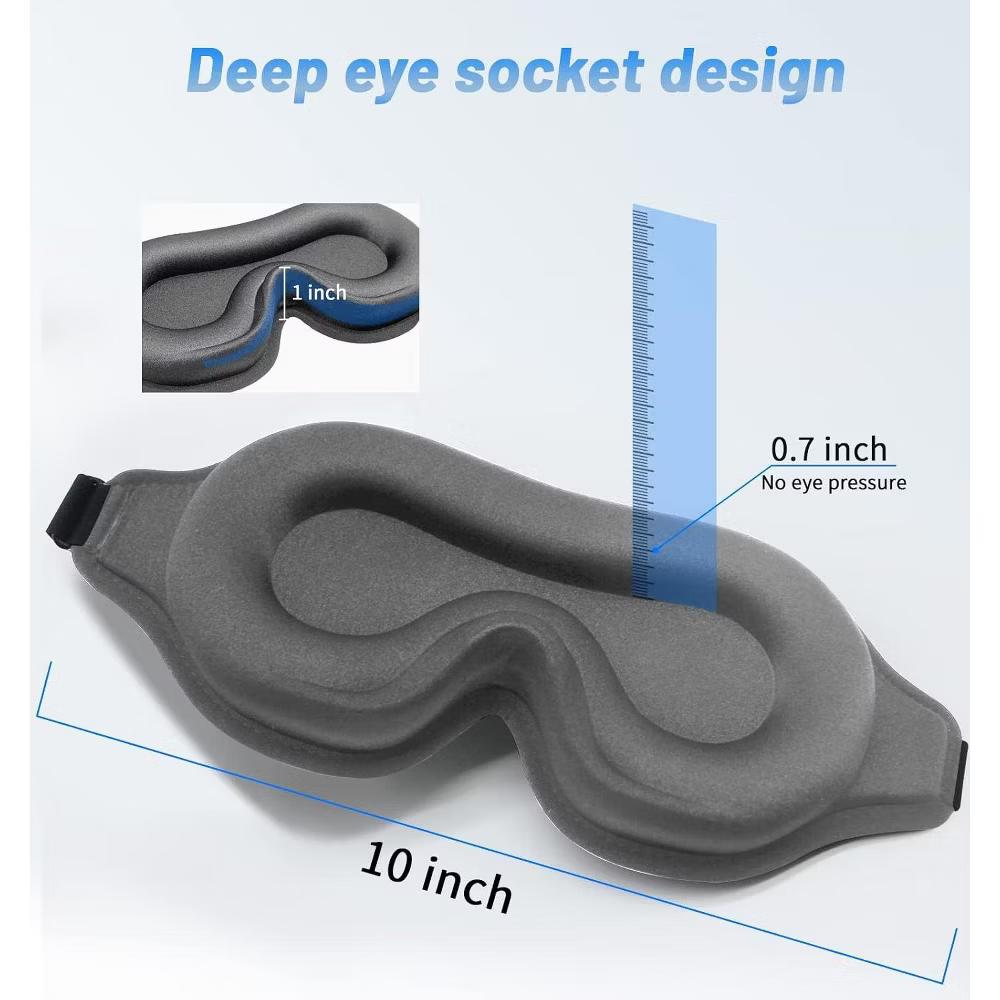Albatross Health Sleep Eye Mask for Men and Women, Ideal for Lash Extensions, Travel Blackout Night Blindfold with Adjustable Strap - Image 16