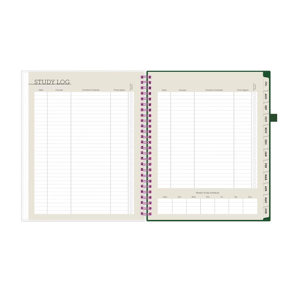 Blue Sky Your Year College Weekly/Monthly Planner Wirebound 7"x9" Green Date - Image 4