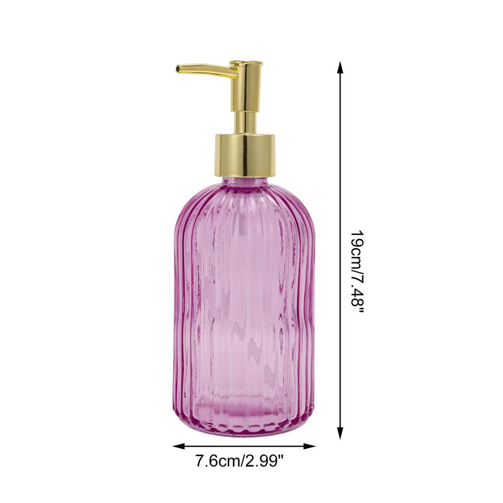 Convenient Vertical Stripe Soap Dispenser 13.53oz 1 Pc - Image 43
