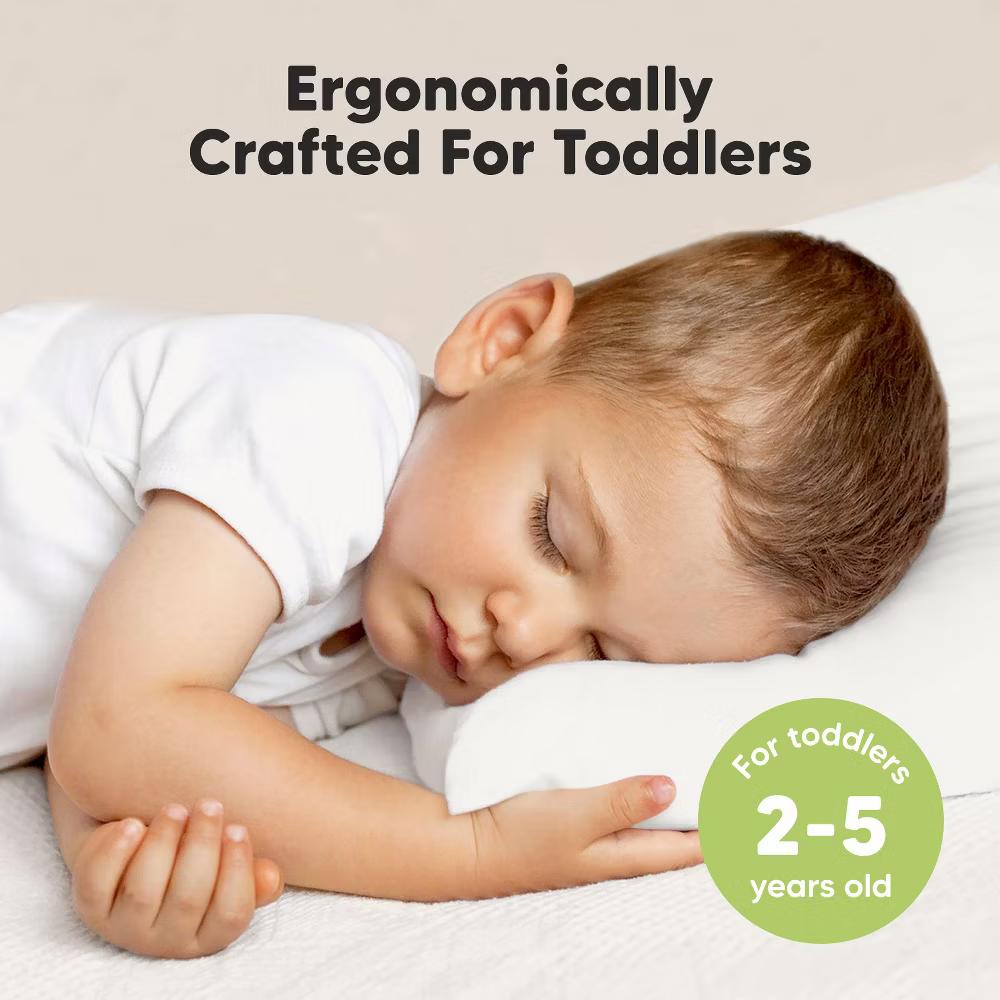 Jumbo Toddler Pillow with Pillowcase, 14X20 Soft Organic Toddler Pillows for Sleeping, Kids Travel Pillow - Image 62