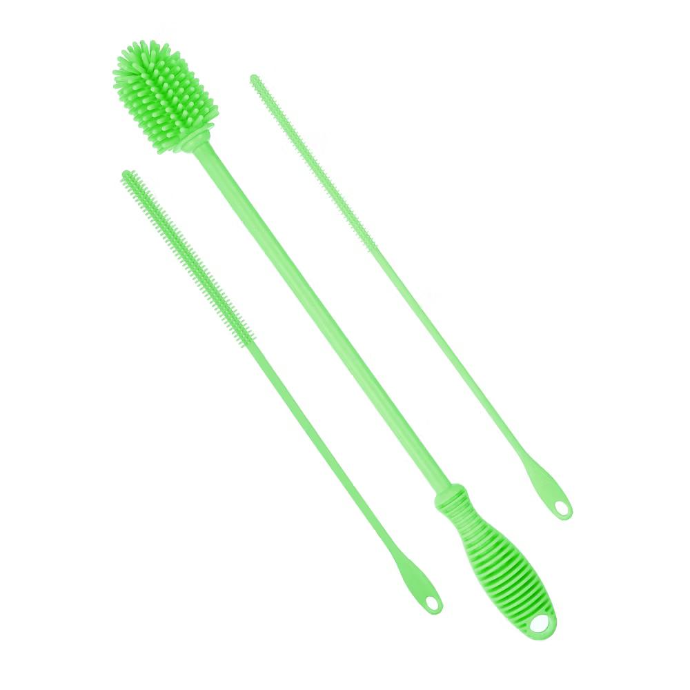 Silicone Bottle Brush with 2 Straw Brush for Cleaning Narrow Neck Containers Sport Bottles - Image 17