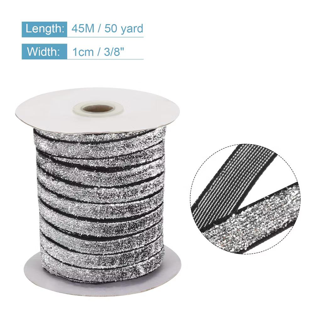 Single Face Sparkle Velvet Ribbon for Bouquets DIY Crafts - Image 7