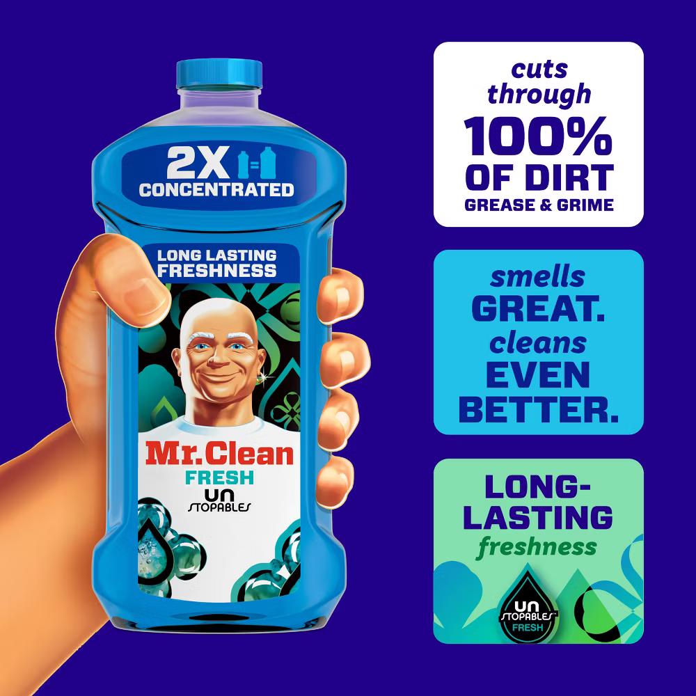 Mr. Clean Fresh Dilute Unstopables Multi-Surface Cleaner - Image 8