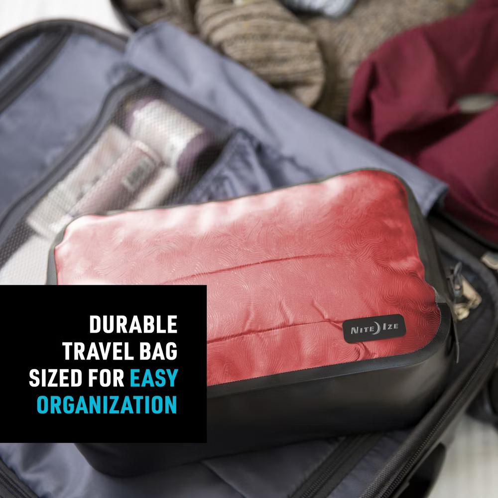 Nite Ize RunOff Waterproof Packing Cube - Waterproof Packing Cube for Travel - Dry Travel Bag with Compression - Charcoal, Medium - Image 8