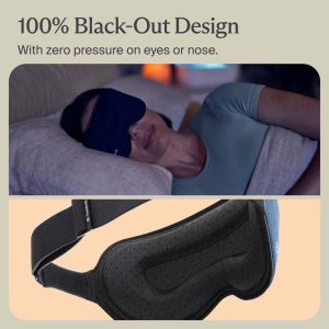 Therabody SleepMask Blackout Eye Mask with Vibration Therapy
