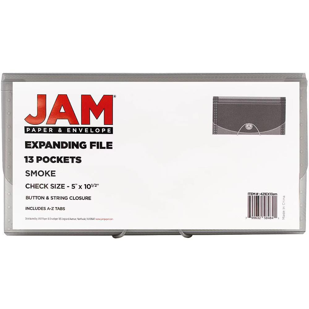 5" 10 1/2" 13 Pocket Plastic Expanding File Folder - Check Size - Image 19