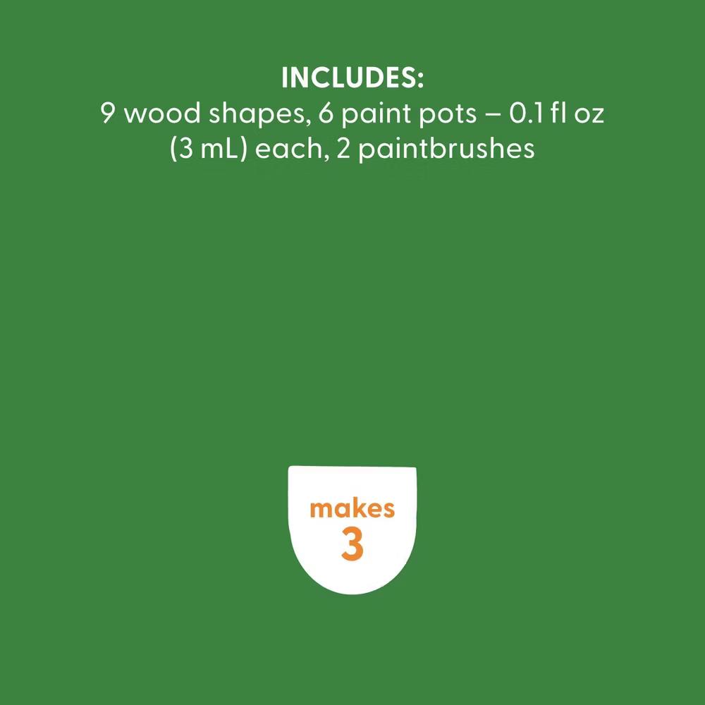 3ct Wood 3D Flowers Painting Craft Activity Kit - Image 4