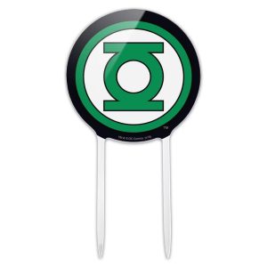 Green Lantern Logo Acrylic Cake Topper