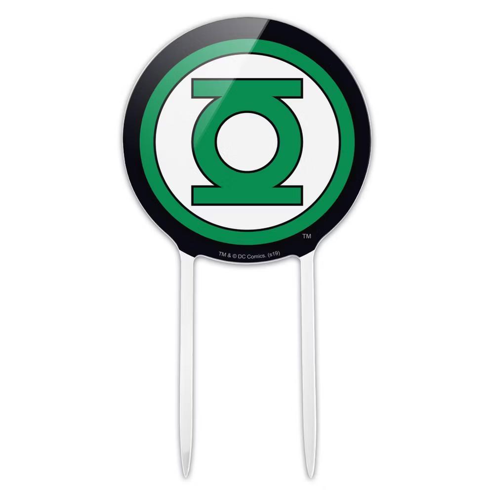 Green Lantern Logo Acrylic Cake Topper