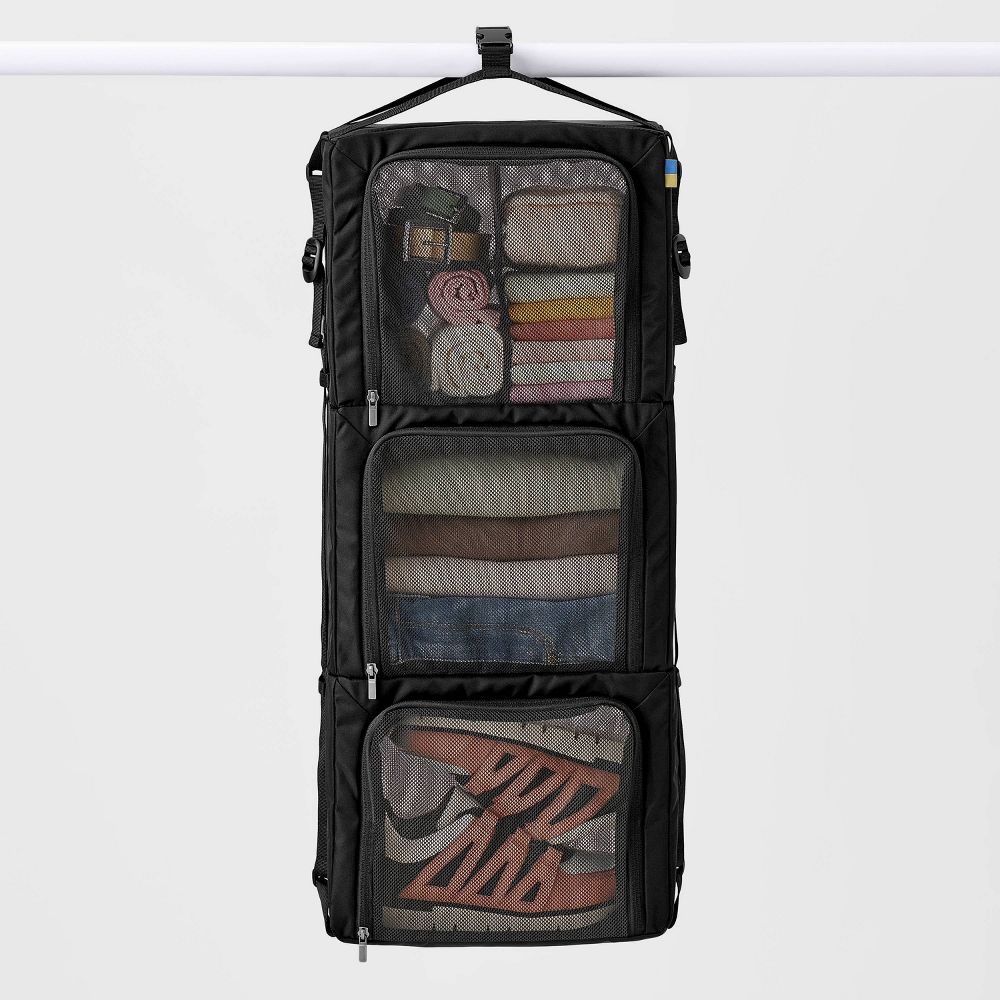 Packing Cube Shelf Black - ️: Solid Travel Luggage Accessory - Image 3